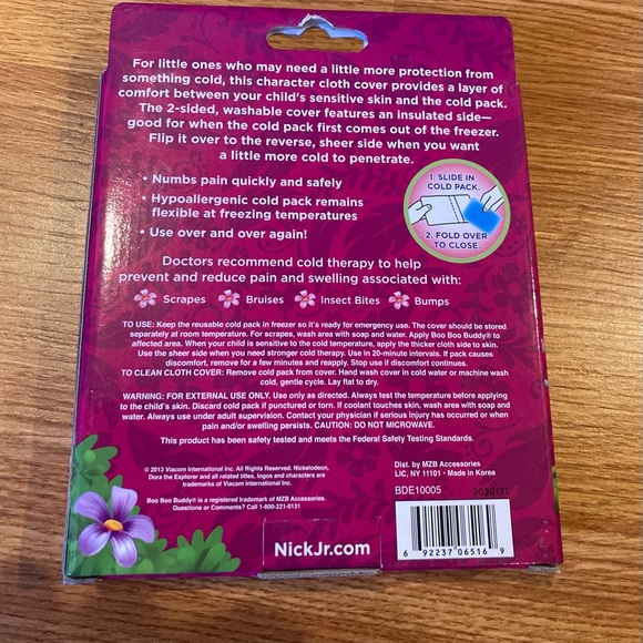 New Dora the Explorer Reusable Cold Pack with Cloth Cover - Picture 2 of 2